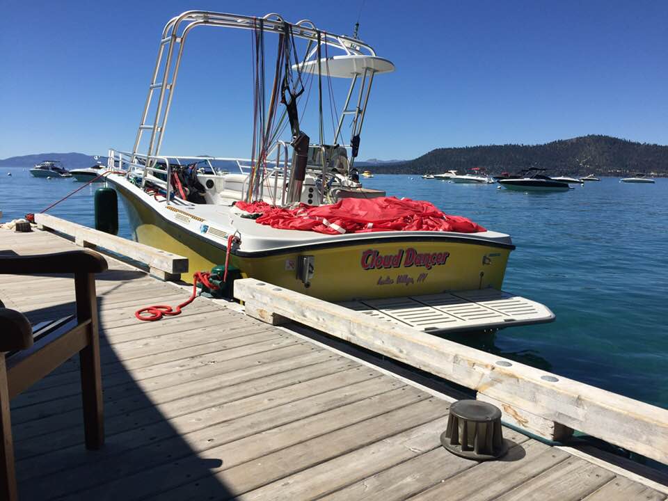 Cloud Dancer vessel docked at Flathead Harbor Marina